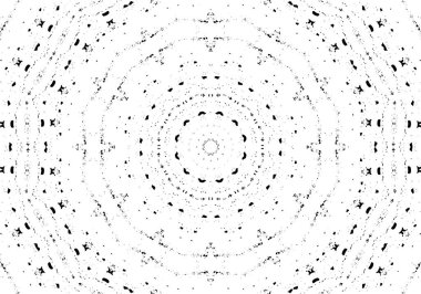 Siyah ve beyaz süslemeli arka plan. Mandala deseni.