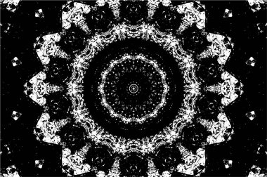 Kaleydoskopik desenli tek renkli süslemeli arkaplan