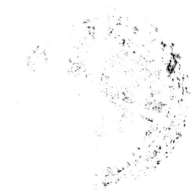 Mürekkep grunge daire çerçevesi, vektör illüstrasyonu