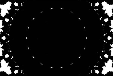 Siyah ve beyaz süslemeli arka plan. Mandala deseni.