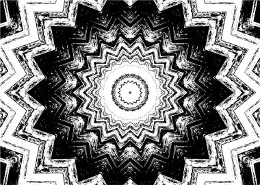 Soyut geometrik şekilli kusursuz siyah ve beyaz desenler