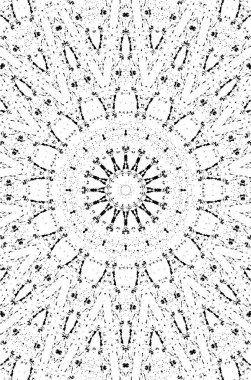 Tertemiz siyah beyaz mozaiğin vektör çizimi