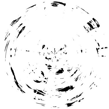 Fırça darbesi ve doku. Beyaz arkaplandaki Smear fırçası.