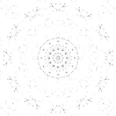Siyah ve beyaz süslemeli arka plan. Mandala deseni.