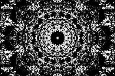 Kaleydoskopik desenli tek renkli süslemeli arkaplan