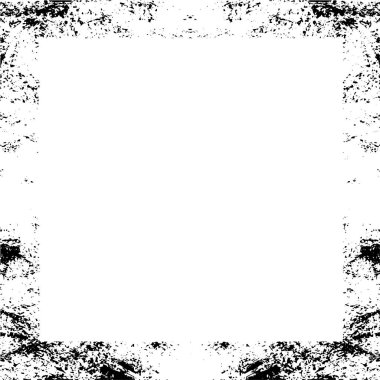 Soyut grunge çerçeve. Siyah ve beyaz arkaplan şablonu.