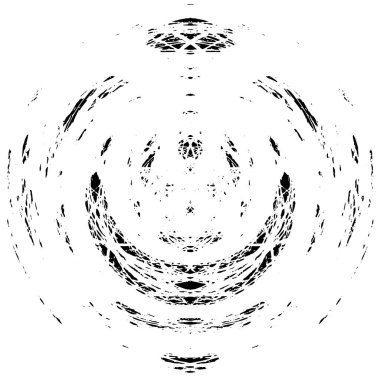 Siyah ve beyaz grunge sıkıntılı bir arka plan. Yuvarlak boyalı pankart.