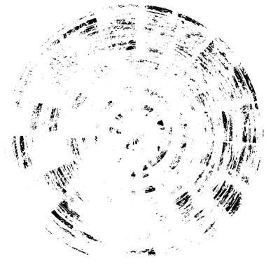 Siyah ve beyaz grunge sıkıntılı bir arka plan. Yuvarlak boyalı pankart.