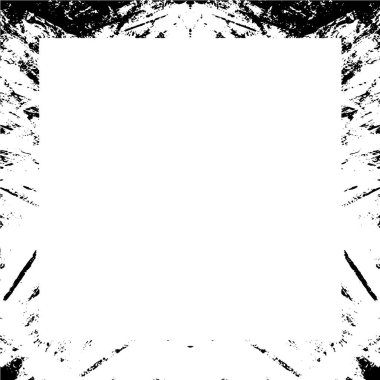 Soyut grunge çerçeve. Siyah ve beyaz arkaplan şablonu.