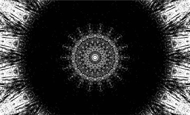 Soyut geometrik şekilli kusursuz siyah ve beyaz desenler