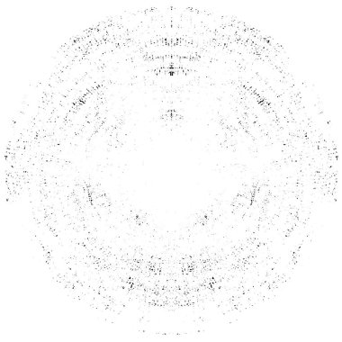 siyah ve beyaz grunge yuvarlak desen