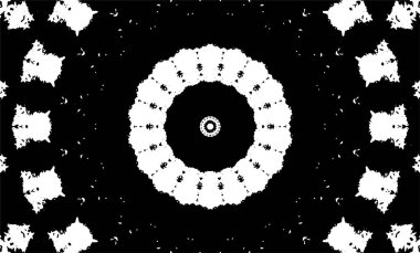 Soyut geometrik şekilli kusursuz siyah ve beyaz desenler