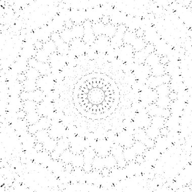 Siyah ve beyaz süslemeli arka plan. Mandala deseni.