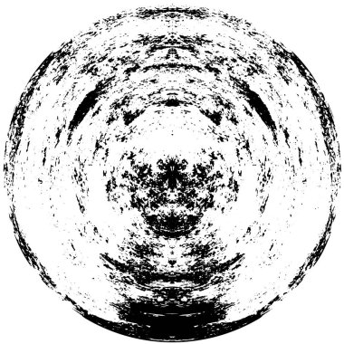 siyah ve beyaz grunge yuvarlak desen