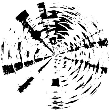 siyah ve beyaz grunge yuvarlak desen