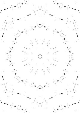 Siyah ve beyaz süslemeli arka plan. Mandala deseni.