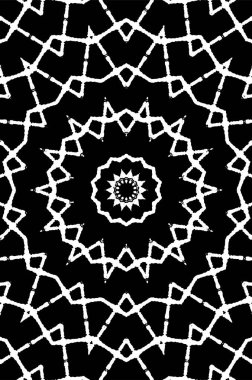 Kaleydoskopik desenli süslemeli tek renkli arkaplan