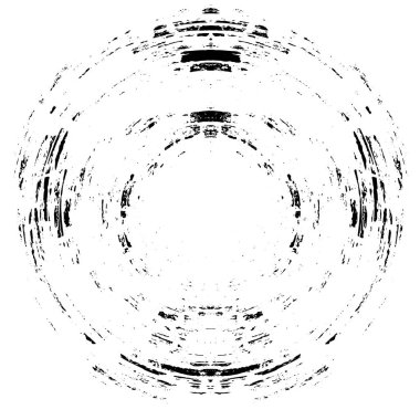 siyah ve beyaz grunge yuvarlak desen