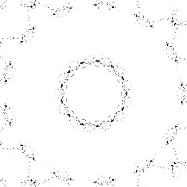 Siyah ve beyaz süslemeli arka plan. Mandala deseni.