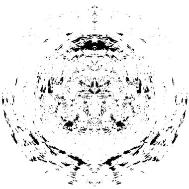 monokrom soyut grunge yuvarlak desen