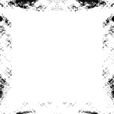 Soyut grunge çerçeve. Siyah ve beyaz arkaplan şablonu.