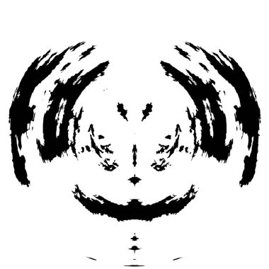 monokrom soyut grunge yuvarlak desen