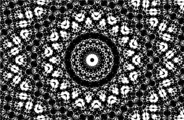 Kaleydoskopik desenli tek renkli süslemeli arkaplan