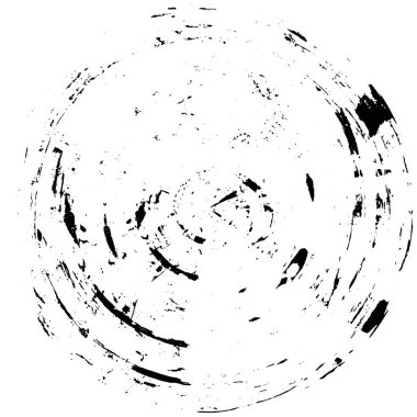 monokrom soyut grunge yuvarlak desen