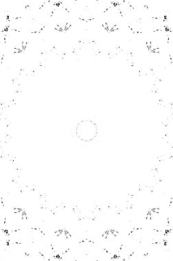 Siyah ve beyaz süslemeli arka plan. Mandala deseni.