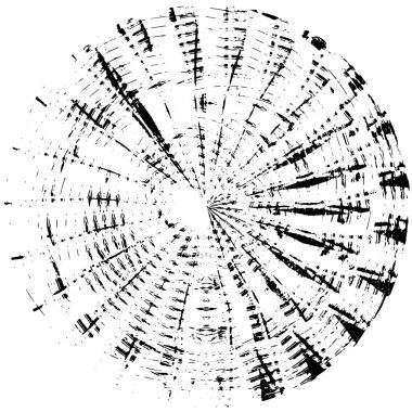 monokrom soyut grunge yuvarlak desen