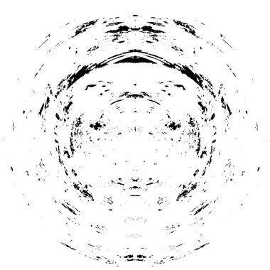 monokrom soyut grunge yuvarlak desen