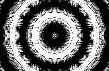 Soyut geometrik şekilli kusursuz siyah ve beyaz desenler