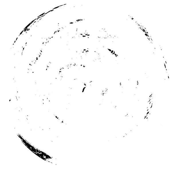 Achromatické Abstraktní Kruhový Tvar Razítko Grunge Pozadí — Stockový vektor
