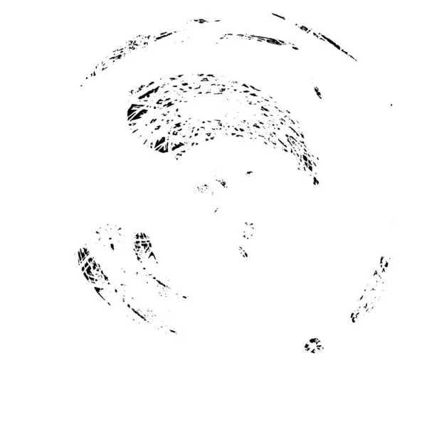 Grunge Noir Blanc Fond Affligé Bannière Peinte Ronde — Image vectorielle
