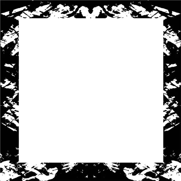 Abstrakter Grunge Rahmen Schwarz Weiße Hintergrundvorlage — Stockvektor