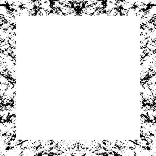 Abstracte Grunge Frame Zwart Witte Achtergrond Template — Stockvector