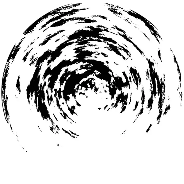 Patrón Redondo Grunge Abstracto Monocromo — Archivo Imágenes Vectoriales