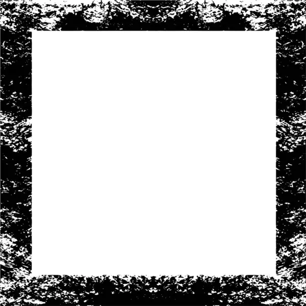 Marco Grunge Abstracto Plantilla Fondo Blanco Negro — Archivo Imágenes Vectoriales