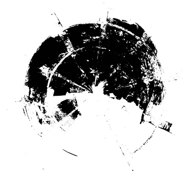 Grunge Abstrait Monochrome Motif Rond — Image vectorielle