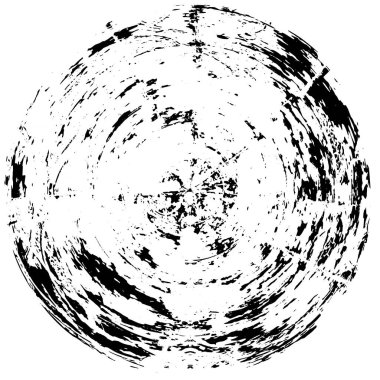 monokrom soyut grunge yuvarlak desen