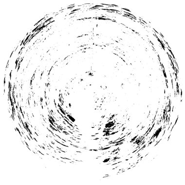 monokrom soyut grunge yuvarlak desen