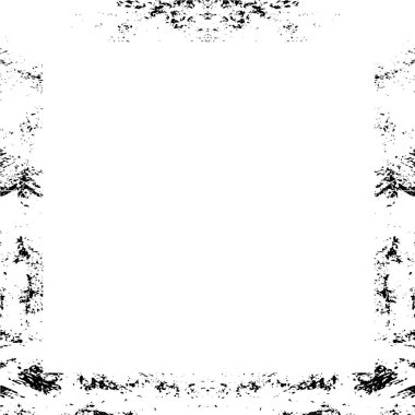 Soyut grunge çerçeve. Siyah ve beyaz arkaplan şablonu.