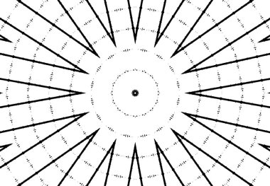 Kaleydoskopik desenli süslemeli siyah beyaz arkaplan
