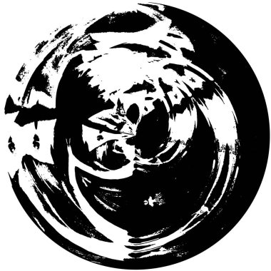 siyah ve beyaz soyut grunge yaratıcı desen