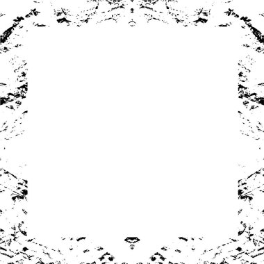 Soyut grunge çerçeve. Siyah ve beyaz arkaplan şablonu.