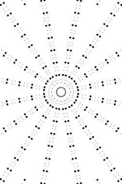 Siyah ve beyaz süslemeli arka plan. Mandala deseni.