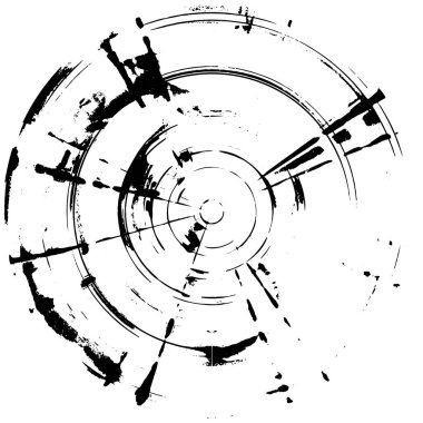 siyah ve beyaz soyut grunge yaratıcı desen