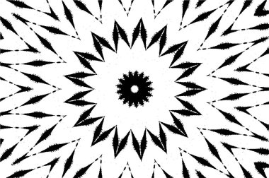 Dekoratif siyah beyaz arka plan. Mandala deseni.
