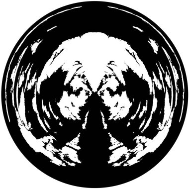 Çember Grunge Üzüntülü Boya Arkaplan Dokusunu