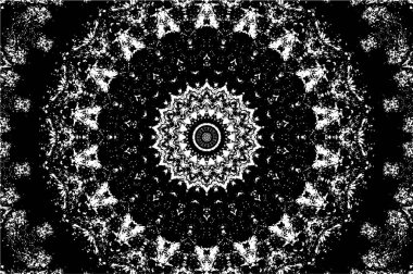 Soyut geometrik şekilli kusursuz siyah ve beyaz desenler